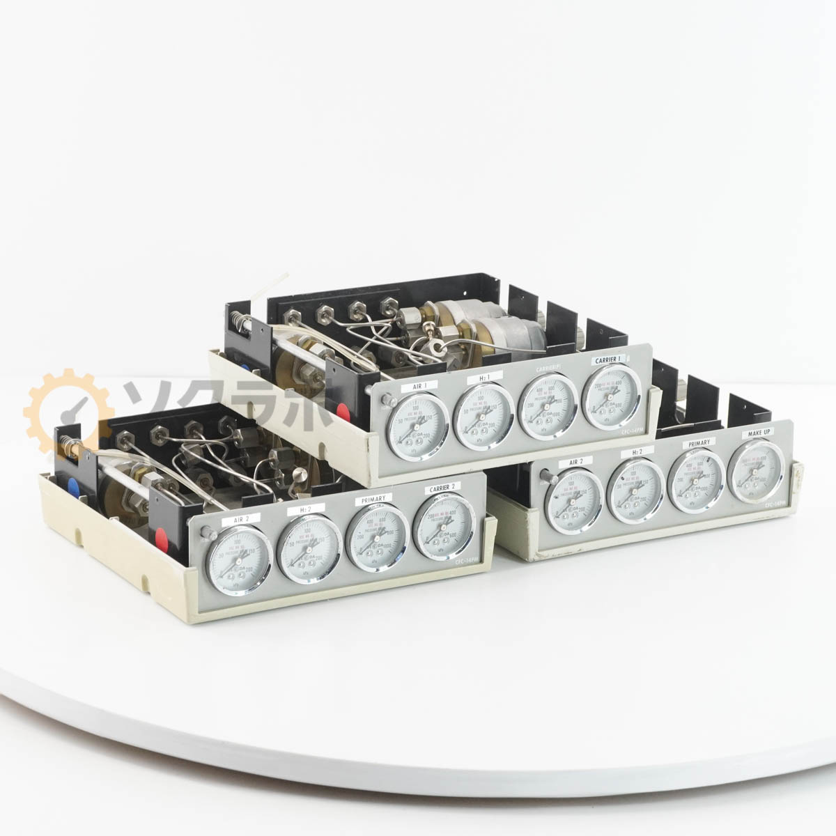 【中古】[DW]8日引きうける 3台書き割り SHIMADZU CFC-14PM Flow Controller for GC Gas Chromatograph 流出制御装置 ガスクロマト...[07902-0088]