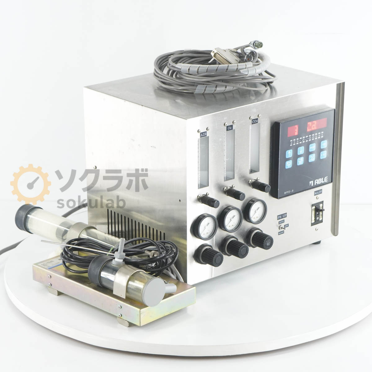 【中古】[JB]引き請けるなし ABLE DPC-2 CO2振り出し/屁っ放り流束抑えつける単一のもの W/F UNIT HORIBA [07902-0069] 花・ガーデン・DIY-研究・実験用品