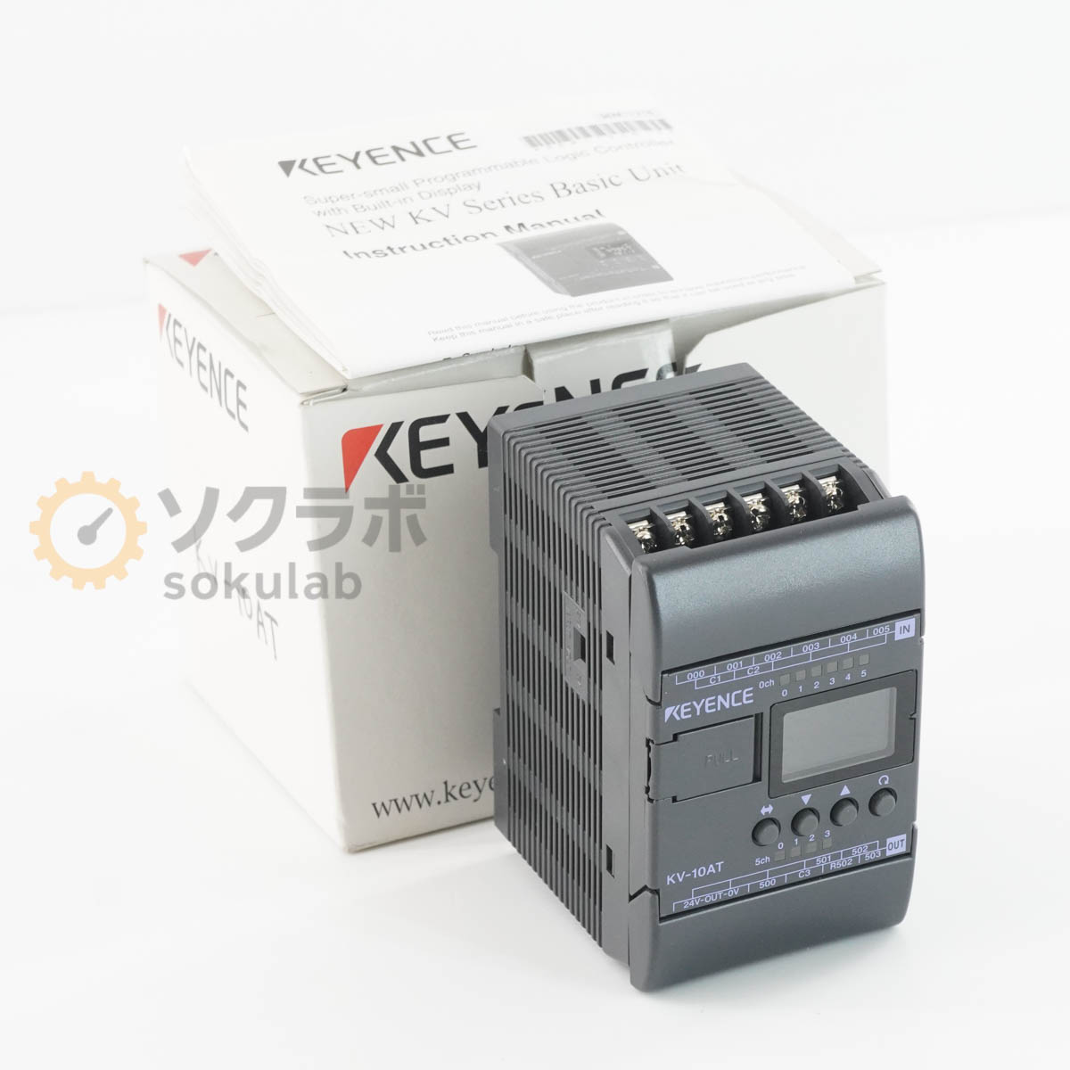 【中古】[PG]8日引きうける KEYENCE KV10-AT PLC プログラマブル制御装置 基本原理社会的単位 取りまわし明らかにする書 [08100-0038]