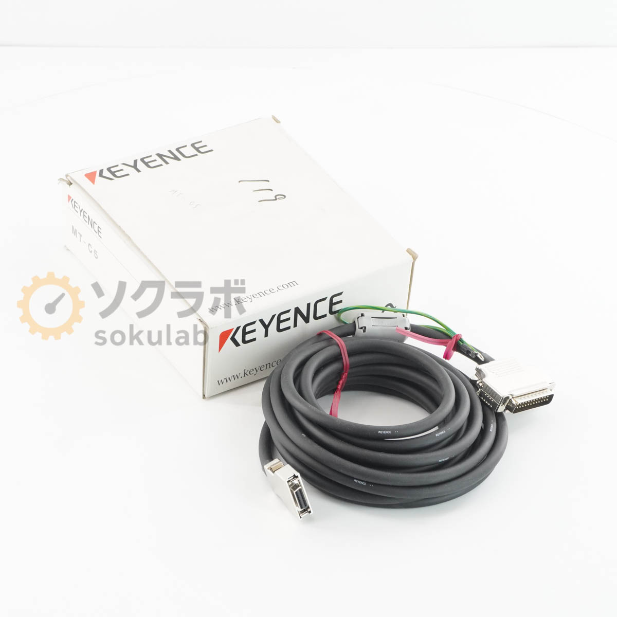 【中古】[PG]8日引きうける KEYENCE MT-C5 三菱電機 A/FX 労働者階級コンポート直結有線テレビ 5m PLC Cable [08100-0044]