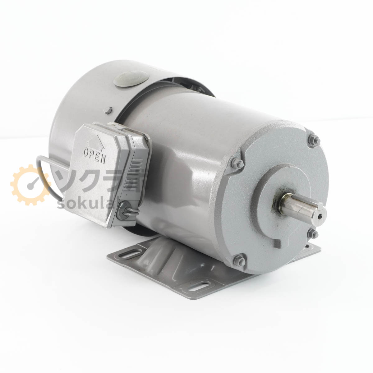 【中古】[PG]8日引きうける Fuji Electric 鉄 MKS7085M 鉄 NB打ちきり原動機 3-PHASE INDUCTION MOTOR 原動機 PNB3008 750W 4P [08100-0092]