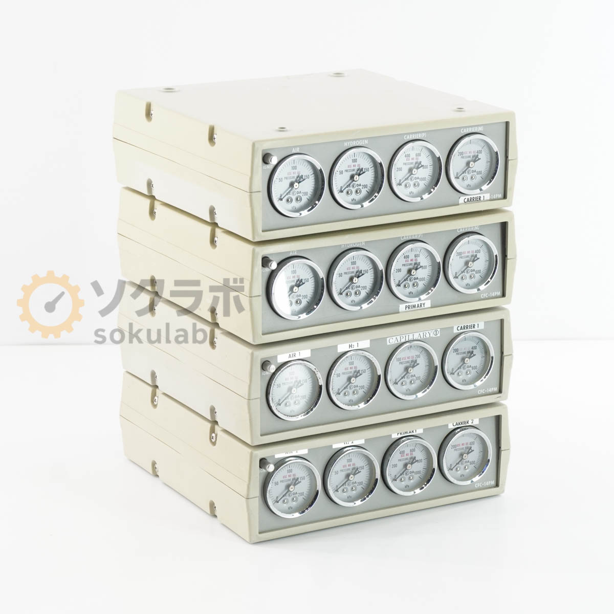 【中古】[DW]8日引き請ける 4台書き割り SHIMADZU CFC-14PM Flow Controller for GC Gas Chromatograph 流出制御装置 ガスクロマト...[07902-0058]
