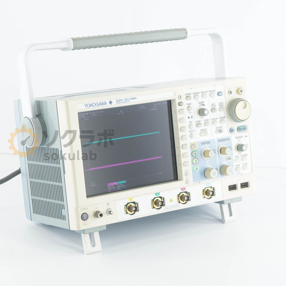 【中古】[DW]8日引き受ける YOKOGAWA DL6054 -M-HJ/B5/P2/7C 500MHz 5GS/s DIGITAL OSCILLOSCOPE 横河 デジタル陰極線オシロスコープ [07896-0002]