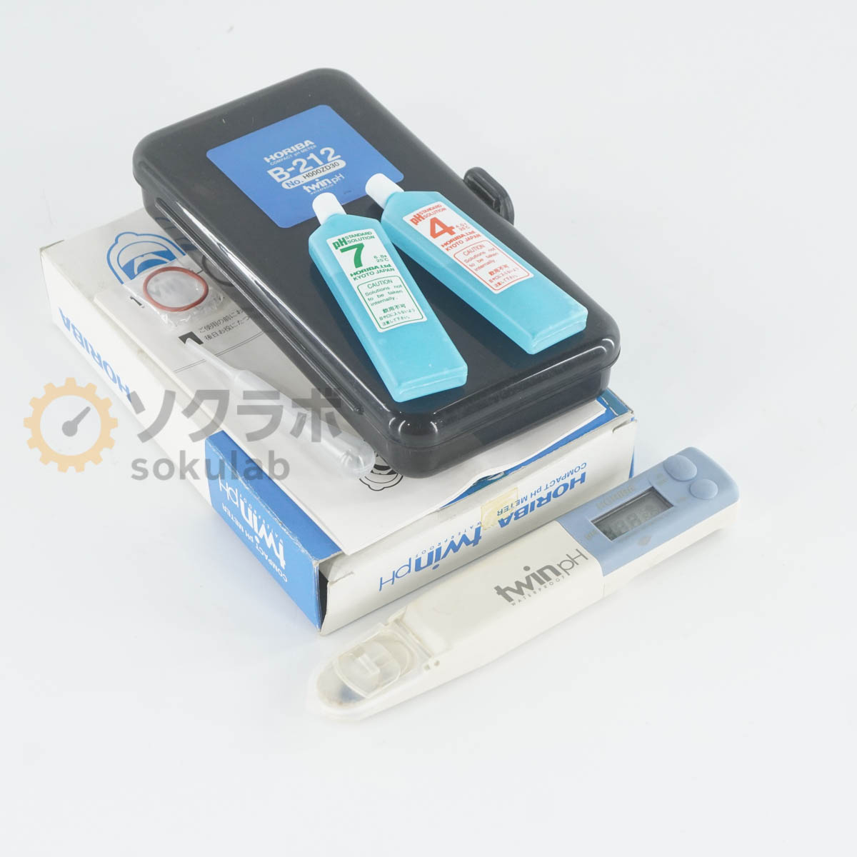 【中古】[DW]8日保証 HORIBA B-212 twinpH COMPACT pH METER コンパクトpHメーター pH計 取扱説明書 [08416-0006]｜デンタショップ