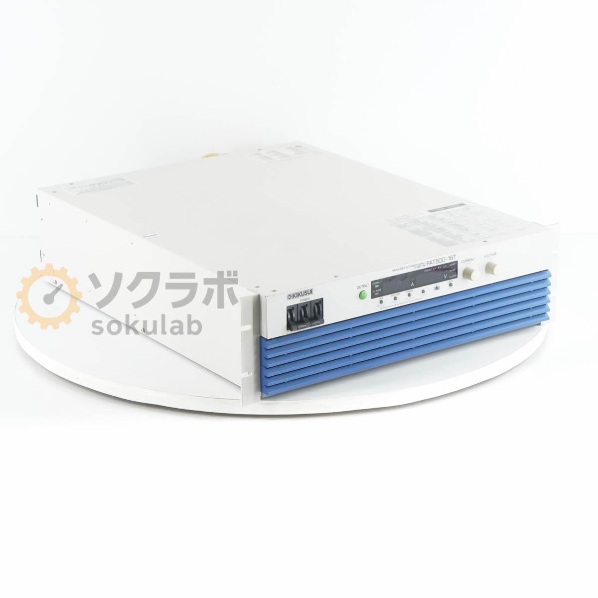 【中古】[DW]8日保証 KIKUSUI PAT500-16T 0-500V 16A 三相200 REGULATED DC POWER SUPPLY 菊水 直流安定化電源 高効率大容量スイッチング電源 DC電源 直流電源 [07896-0131]｜デンタショップ