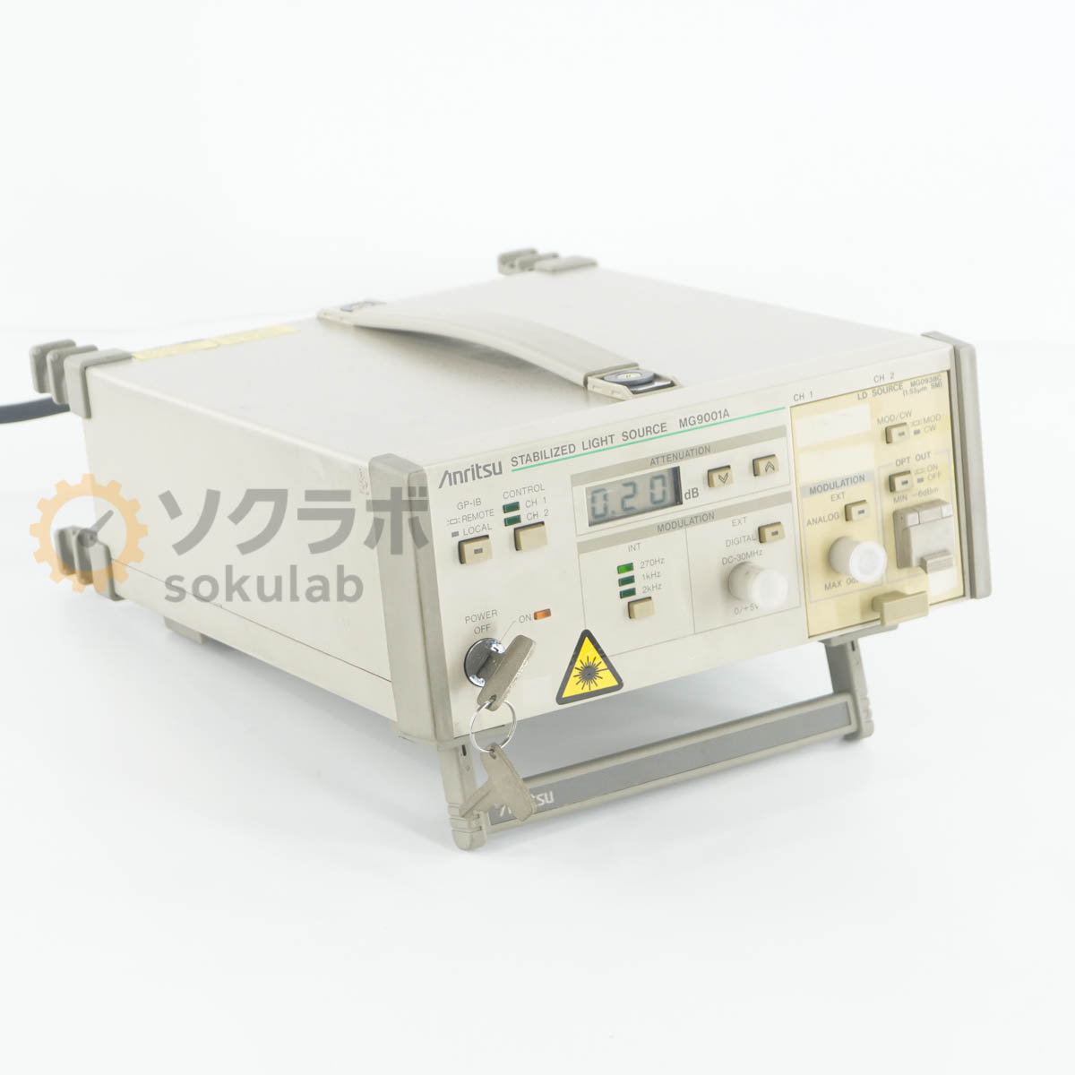 【中古】[DW]8日保証 Anritsu MG9001A STABILIZED LIGHT SOURCE アンリツ 安定化光源 [08429-0071]｜デンタショップ