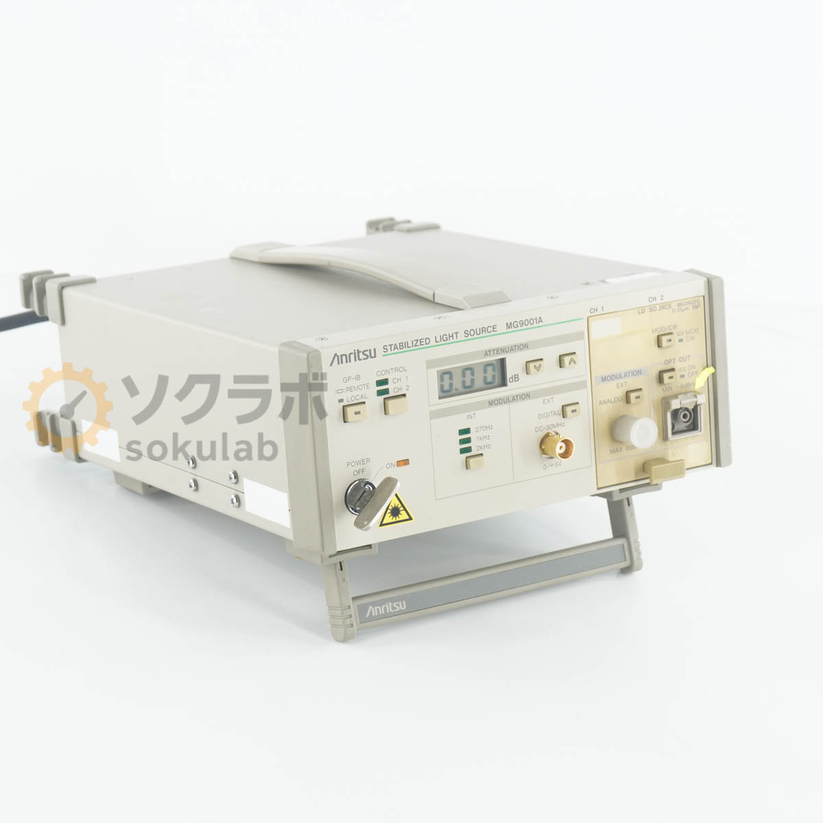【中古】[JB]保証なし Anritsu MG9001A STABILIZED LIGHT SOURCE アンリツ 安定化光源 [08429-0092]｜デンタショップ