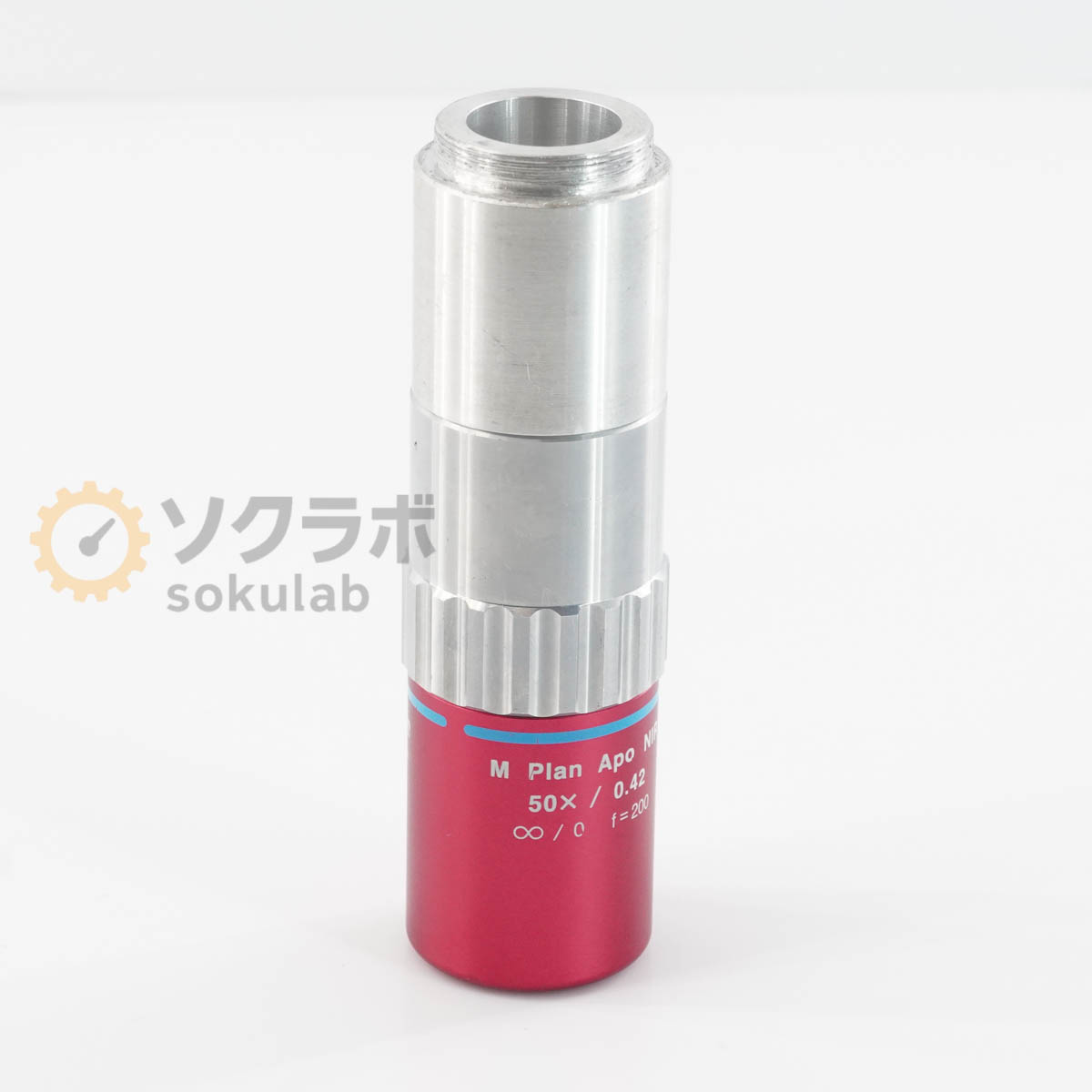 【中古】[DW]8日保証 Mitutoyo M Plan Apo NIR 50&times;/0.42 &infin;/0 f200 Objective Lens ミツトヨ 対物レンズ 明視野用近赤外域補正対物レンズ 顕微鏡レーザ&hellip; [08586-0009]｜デンタショップ