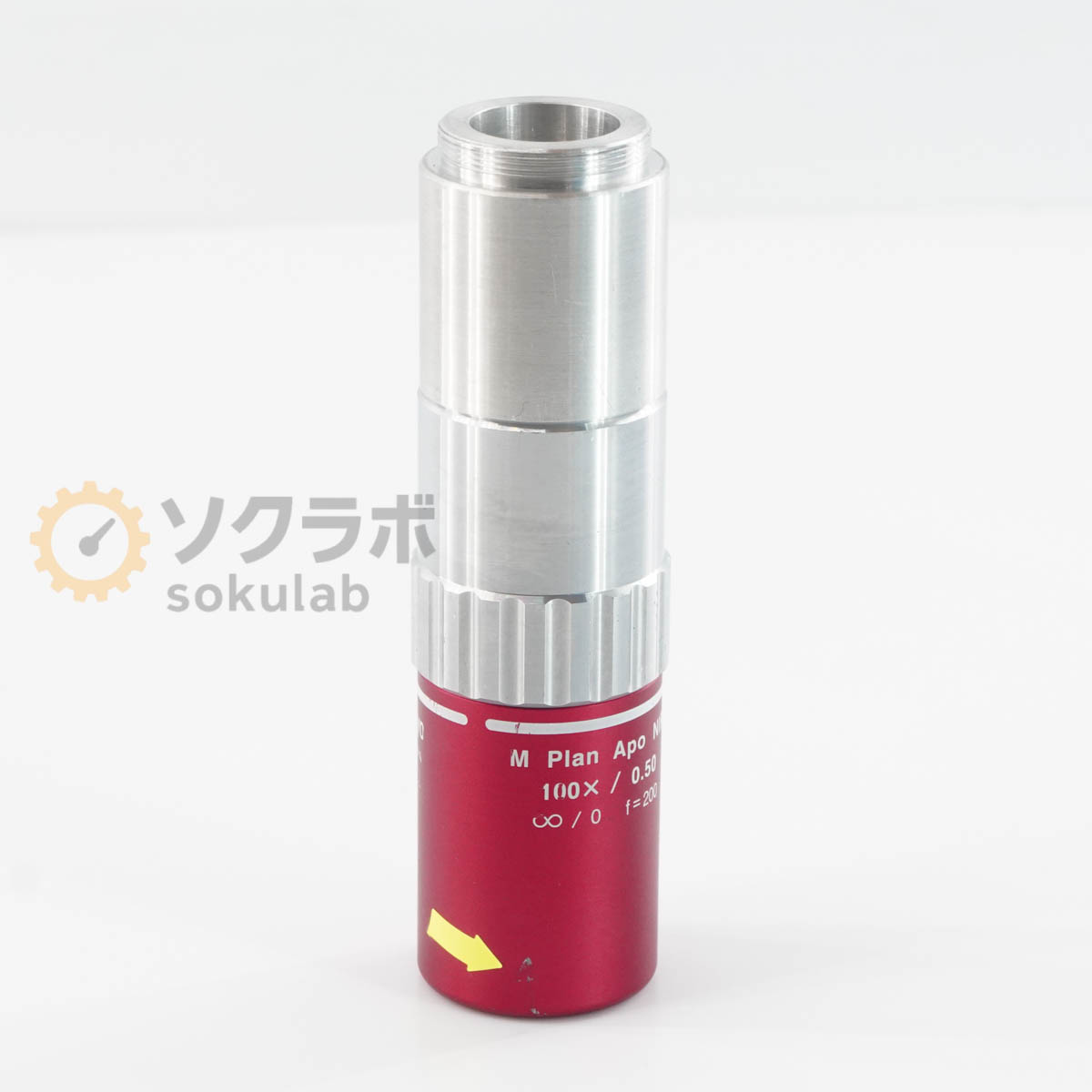 【中古】[DW]8日保証 Mitutoyo M Plan Apo NIR 100&times;/0.50 &infin;/0 f200 Objective Lens ミツトヨ 対物レンズ 明視野用近赤外域補正対物レンズ 顕微鏡レーザ&hellip; [08586-0010]｜デンタショップ