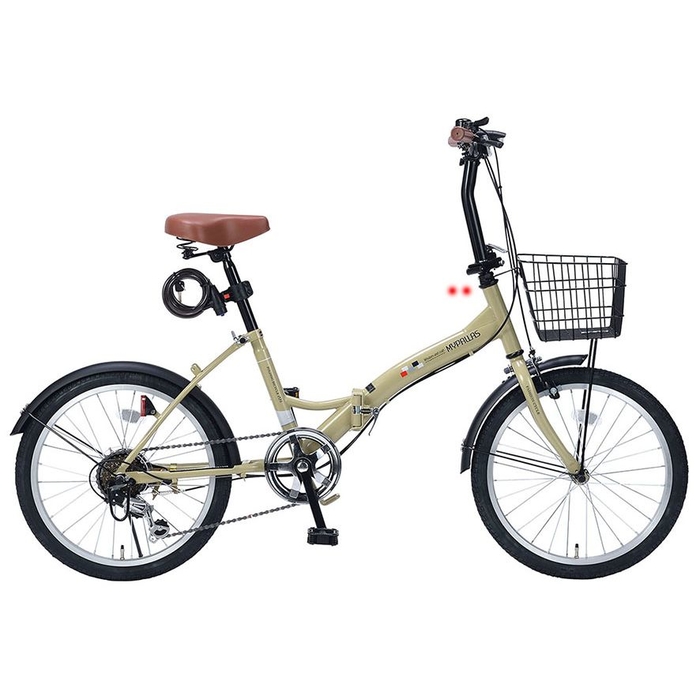 0円 今季一番 0円 新製品情報も満載 マイパラス 折畳自転車20 6SP オールインワン カフェ M-209OS-CA