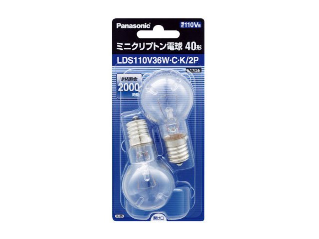 楽天市場】パナソニック ミニクリプトン球 60W形 E17 ホワイト 2個入 LDS110V54WWK2P : でんきのパラダイス 電天堂