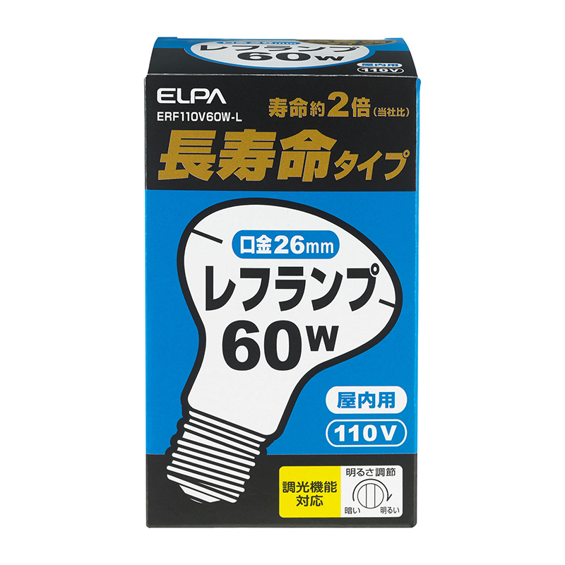 【楽天市場】エルパ シリカ電球 長寿命タイプ 100形 E26 ホワイト