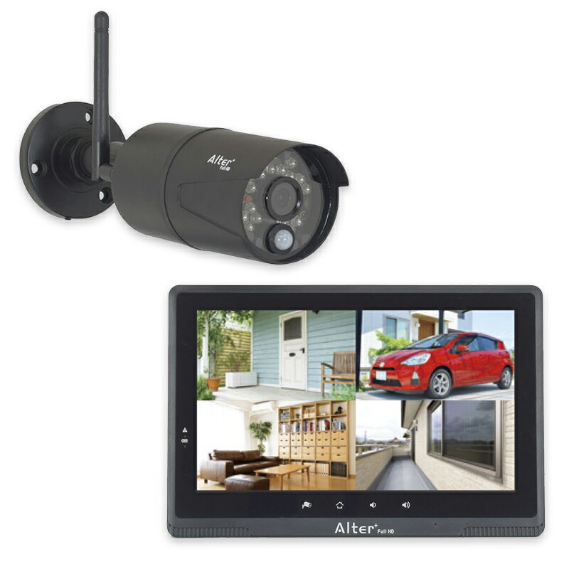 楽天市場】キャロットシステムズ 録画一体型デジタル無線カメラセット