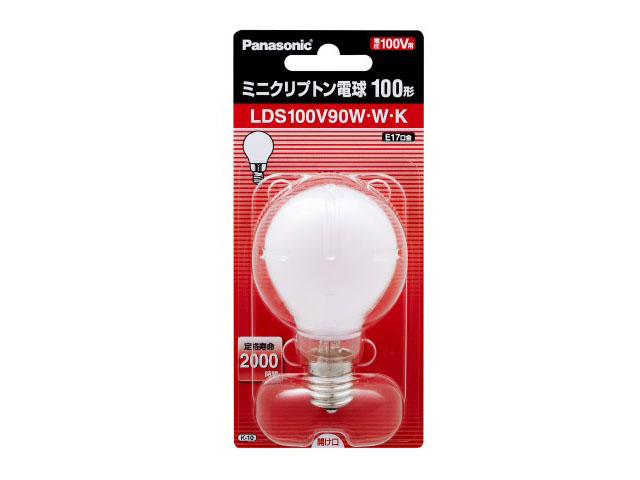 市場 Panasonic 口金E17 ホワイト 40形 ミニクリプトン電球
