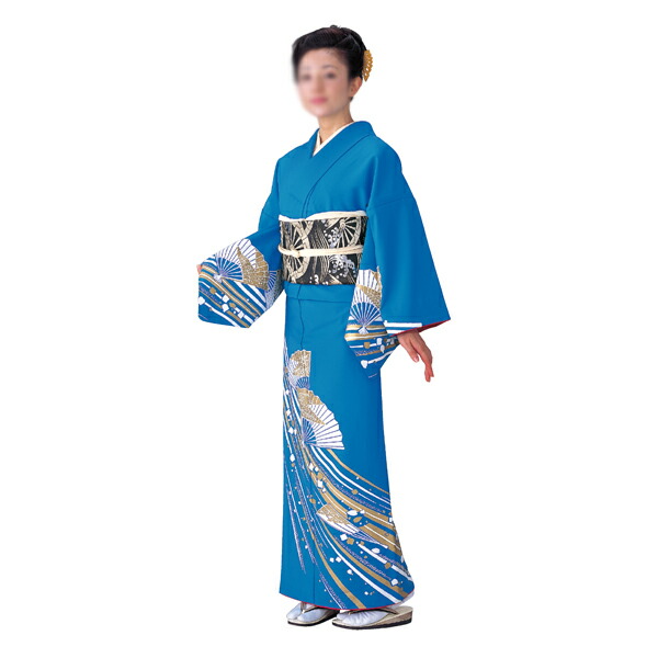 楽天市場】裾引き(引き摺り)着物 舞台 衣装 舞踊 日本舞踊 民踊 新舞踊 ...