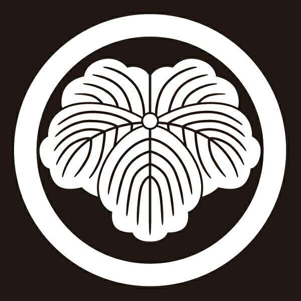 丸に蔦　金焼物　家紋 丸に蔦 金焼物 家紋