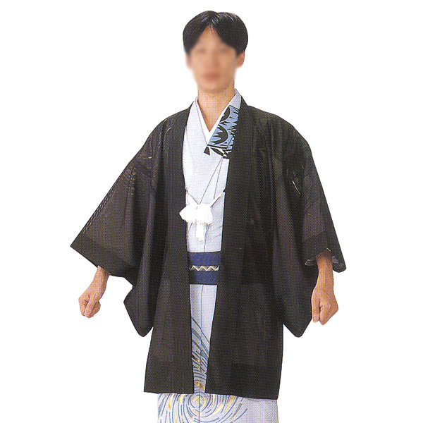 駒絽黒無地羽織 和装品 祭禮 正装 衣装 着物|粋な伝統 和好