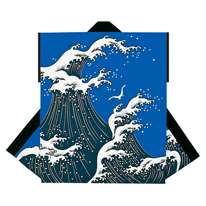 袖皆無 法被 半纏 半被 半天 袢天 絵の具染め (青) 綿100% 波柄 お儀式用 膜鳴楽器お召しもの 大祭 祭禮 でき事 夏儀式用 秋祭り まつり はんてん はっぴ ハッピ 男女兼用