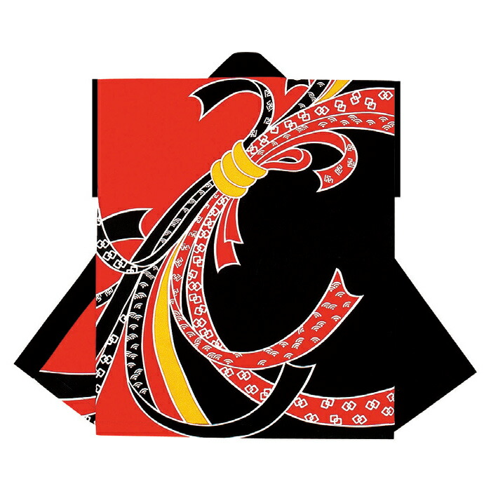 袖皆無 法被 半纏 半被 半天 袢天 えの具染め (黒/赤) 綿100% のしめ柄 お祝い事 膜鳴楽器御召しもの 大祭 祭禮 でき事 夏祝い事 秋祭り まつり はんてん はっぴ ハッピ 男女兼用