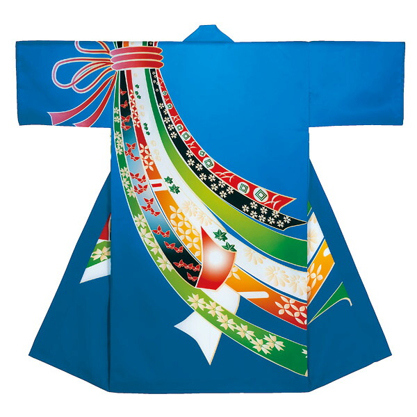 よさこい 長半纏 半天 袢天 法被 半被 衣装 ポリエステル100% YOSAKOI ソーラン 祭り ダンス 舞踊 踊り はんてん はっぴ ハッピ 舞台 ステージ 男女兼用