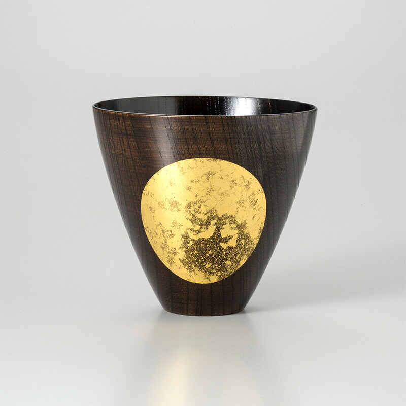 おぼろ月 優勝杯（漆）大 【金箔 箔一 金沢 芸術品 法人差し上げ物 営造祝賀会 引き越す祝賀会 引退祝 一緒になる祝賀会 差し上げ物 有りの実 夫婦関係 生まれ落ちる日 引退祝賀会 差し上げ物 成人男性 古希 喜寿 祝賀会 】