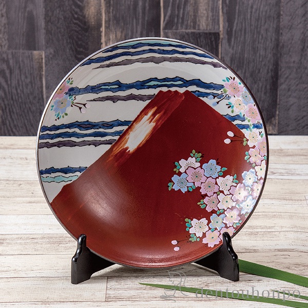 飾皿 お祝い 絵皿 米寿 赤富士 スタンド 令和 飾皿 九谷焼 木箱名入れ可 プレゼント 引き出物 お返し 退職 プレゼント 内祝い 木札名入れ可 還暦 祝い 九谷焼 置物 退職祝い 喜寿 スタンド 平成 誕生日プレゼント 出産 伝統本舗九谷焼 金婚式 九谷焼 定年 プレゼント