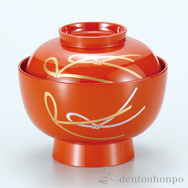 楽天市場】越前塗 ひさご雑煮椀 日月 朱 漆器 お雑煮用 お雑煮 お椀