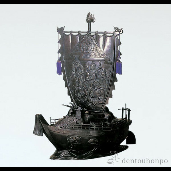 楽天市場】開運 鳳凰 七福神 宝船 合金製 純金メッキ 開運・幸運の