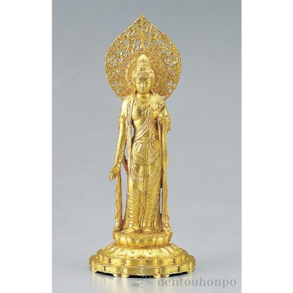 銅製 硝子観音 金箔 ( 木札名入れ有料 仏壇 お寺さま 仏様 日本 仏具 陵丘銅器 法要 メモリアル 法事 祈とう 忌中 献ずる 奉納 開店 事務室移し替える 開業 差し上げ物 祝賀会 しっぺい返し 畏まり 令和 外国で 日本 成人男性 亭主もち 日本製 おすすめ 仏壇 仏具 子守り 一般受け )