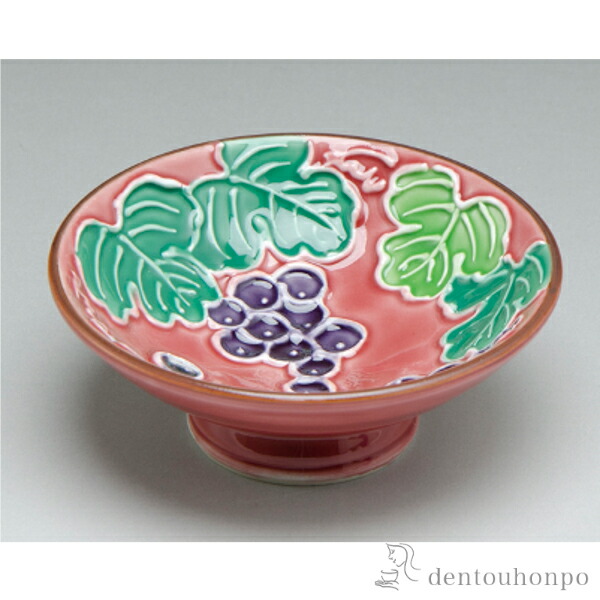 盃 交趾花だより（葡萄） ( 母の日 早割 プレゼント 初任給 ぐいのみ 盃 酒器 セット 日本酒 清水焼 京焼 結婚 出産 内祝い 引き出物 金婚式 誕生日プレゼント 還暦祝い 古希 喜寿 米寿 退職 定年 プレゼント お祝い お返し お礼 令和 両親 父 母 男性 女性 日本製 )