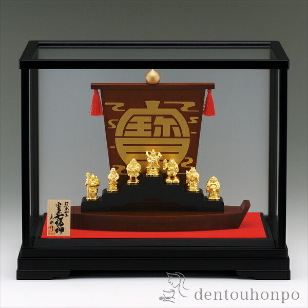 楽天市場】開運 鳳凰 七福神 宝船 合金製 純金メッキ 開運・幸運