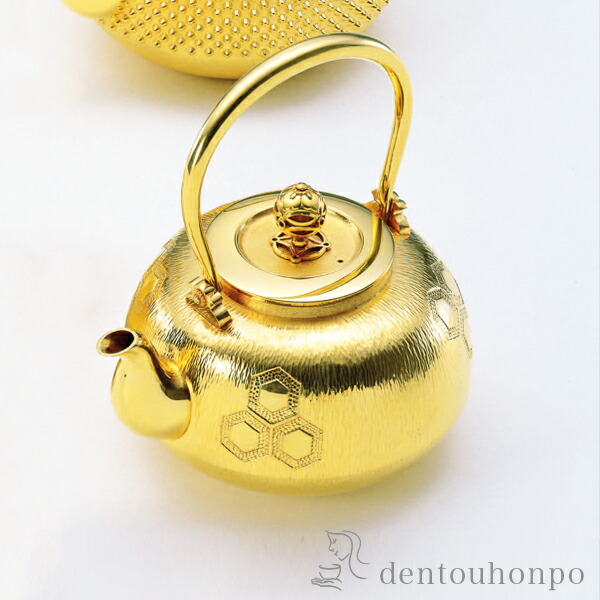楽天市場】純金 茶釜 霰 4.5号・700g ( 木札名入れ有料 高級