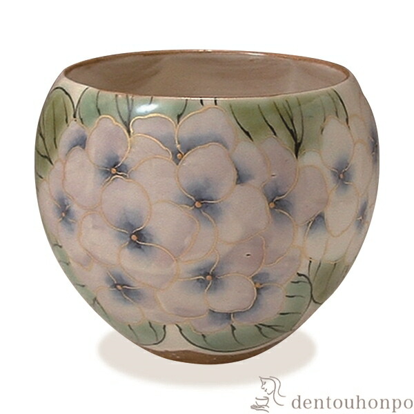 お茶呑茶碗 花揃え 紫陽花 ( 名入れ有料 母の日 早割 プレゼント 初任給 湯のみ ゆのみ 湯飲み カップ プレゼント 清水焼 京焼 結婚 出産 内祝い 引き出物 金婚式 誕生日プレゼント 還暦祝い 古希 喜寿 米寿 退職 定年 プレゼント お祝い お返し お礼 令和 両親 父 )