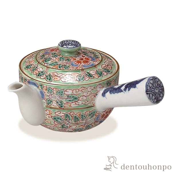 急須 ヒワ花雲 小 ( 名入れ有料 退職祝い 定年 ティーポット お茶 煎茶 日本茶 おすすめ 清水焼 京焼 結婚 出産 内祝い 引き出物 金婚式 誕生日プレゼント 還暦祝い 古希 喜寿 米寿 退職 定年 プレゼント お祝い お返し お礼 令和 両親 父 母 男性 女性 日本製 )