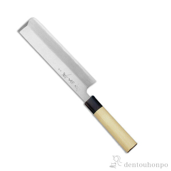 和包丁 堺菊守 極上（水牛柄） 薄刃 165mm 1本 名入れ彫刻無料 ( 切れ味 ナイフ 庖丁 人気 おすすめ 堺打刃物 結婚 出産 内祝い 引き出物 金婚式 誕生日プレゼント 還暦祝い 古希 喜寿 米寿 退職 定年 プレゼント お祝い お返し お礼 令和 両親 父 母 男性 女性 日本製 )