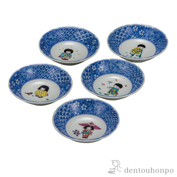小鉢揃 わらべ 4.5号 5個セット ( 母の日 早割 プレゼント 初任給 和食 セット おつまみ 朝食 料理 九谷焼 結婚 出産 内祝い 引き出物 金婚式 誕生日プレゼント 還暦祝い 古希 喜寿 米寿 退職 定年 プレゼント お祝い お返し お礼 令和 両親 父 母 男性 女性 )