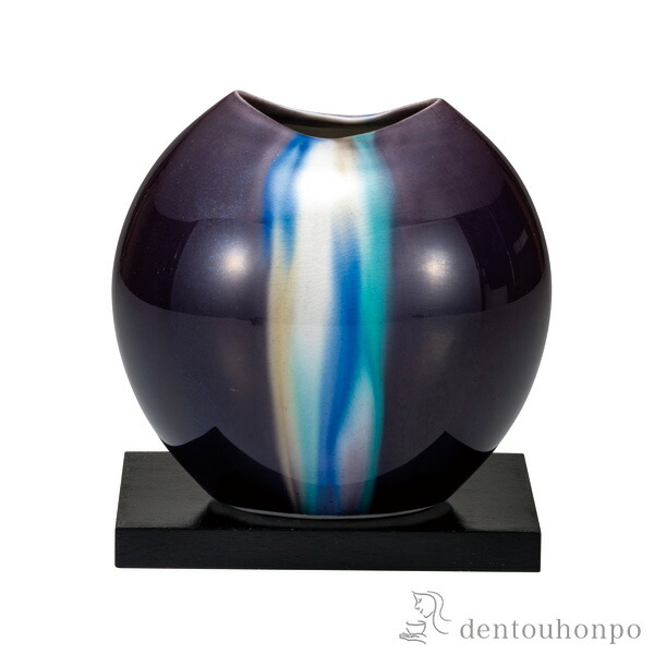 花瓶 虹霓川 河紫 4サイズ 土台ツキ 成木匣いみな入れ可 木札名入れ可 玻璃 御花根底 花器 一輪挿し おすすめ 九谷焼 周年 創刊 上場 竣工 開店 執務室動 開業 与え 祝言 転換 畏まり 21 指令連合 海外 日本 通商端 法人 日本製 おすすめ
