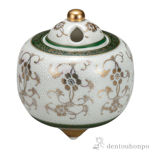 楽天市場】【日本香堂】白磁唐草透し彫【日本製】【香炉