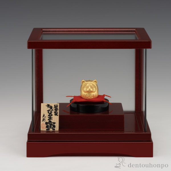 純金製 干支だるま 寅 K24 7g ケース付き 子 辰 龍 午 丑 東京銀器 金工芸 結婚 出産 内祝い 引き出物 金婚式 誕生日プレゼント 還暦祝い 古希 喜寿 米寿 退職 定年 プレゼント お祝い お返し お礼 21 令和 海外