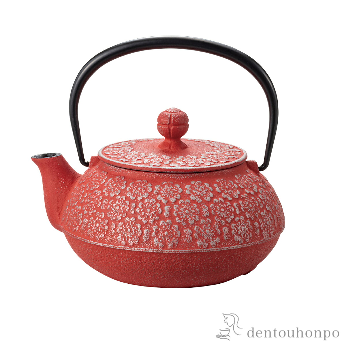 岩鋳 南部鉄器 急須5型 桜 銀/ピンク 茶こし付 ( 岩鋳 母の日 早割 プレゼント 初任給 ティーポット お茶 煎茶 日本茶 おすすめ 南部鉄器 結婚 出産 内祝い 引き出物 金婚式 誕生日プレゼント 還暦祝い 古希 喜寿 米寿 退職 定年 プレゼント お祝い お返し お礼 令和 )