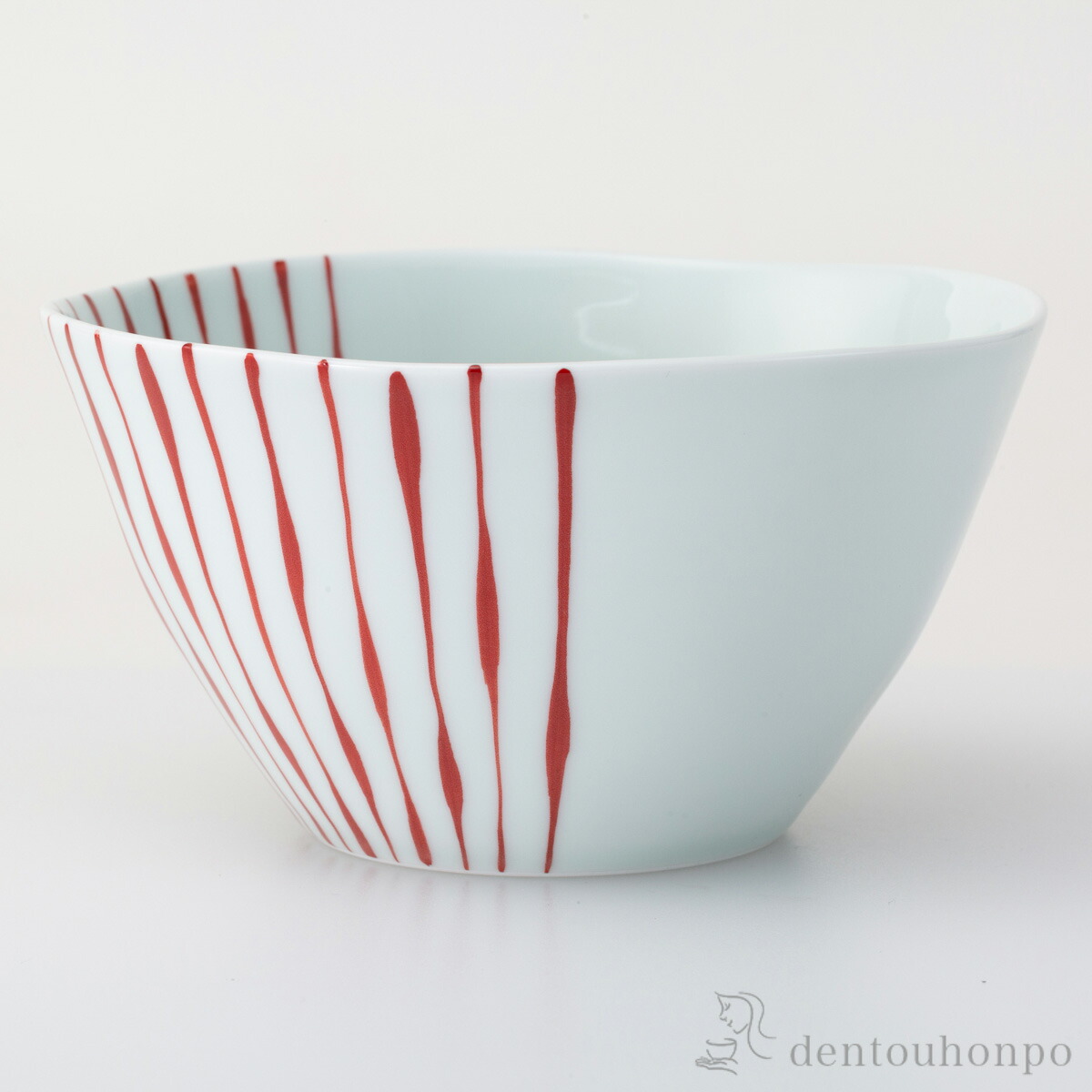 よろけ縞 Vボウル 赤 L 3個セット ( 母の日 早割 プレゼント 初任給 椀 碗 ボール bowl おすすめ 波佐見焼 結婚 出産 内祝い 引き出物 金婚式 誕生日プレゼント 還暦祝い 古希 喜寿 米寿 退職 定年 プレゼント お祝い お返し お礼 令和 両親 父 母 男性 女性 )