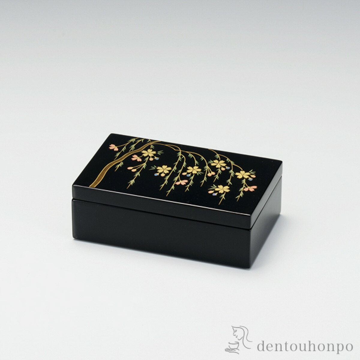 長小筥 貝入り しだれ桜 ( 退職祝い 定年 アクセサリー入れ 収納ボックス ケース BOX 宝物 越前漆器 結婚 出産 内祝い 引き出物 金婚式 誕生日プレゼント 還暦祝い 古希 喜寿 米寿 退職 定年 プレゼント お祝い お返し お礼 令和 両親 父 母 男性 女性 日本製 おすすめ )