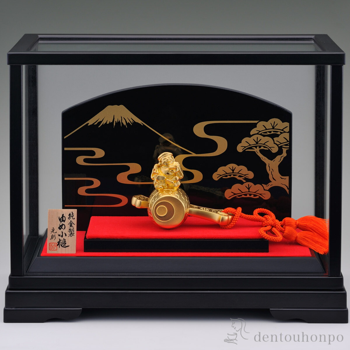 楽天市場】純金 瓢箪ケース 福鯰 8g ( プレート名入れ有料 木札名入れ