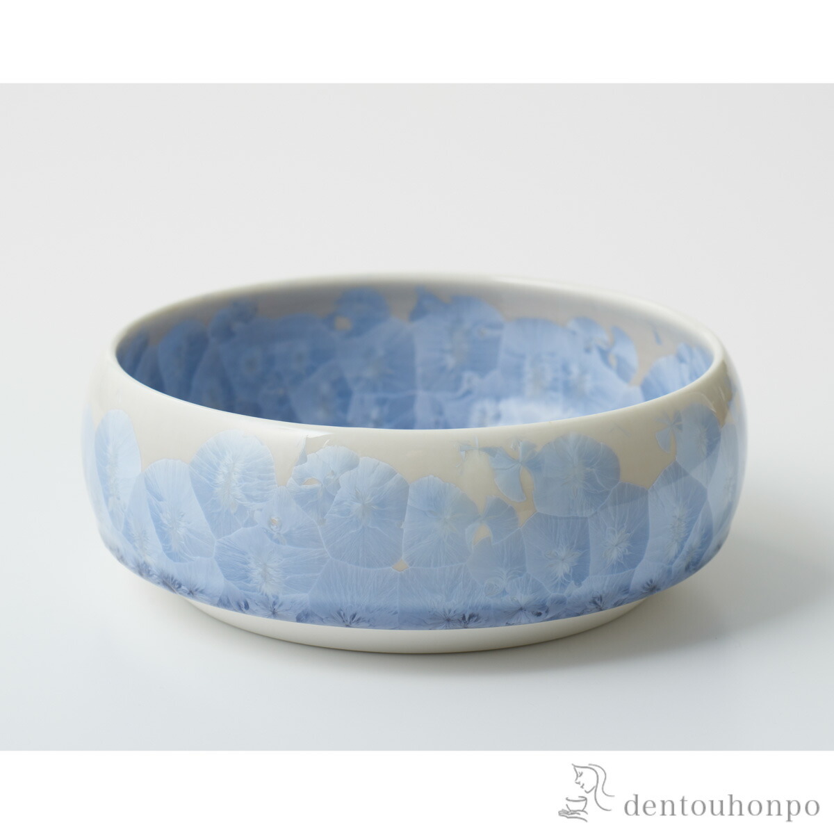 ペット用フードボウル Paws bowl 花結晶 銀藤 M ( 清水焼 京焼 猫用 犬用 ネコ 猫 ペット用品 清水焼 京焼 新築祝い　誕生日　 プレゼント お祝い お返し お礼 令和 家族　ペット 男性 女性 日本製 おすすめ おしゃれ かわいい 可愛い おそろい )