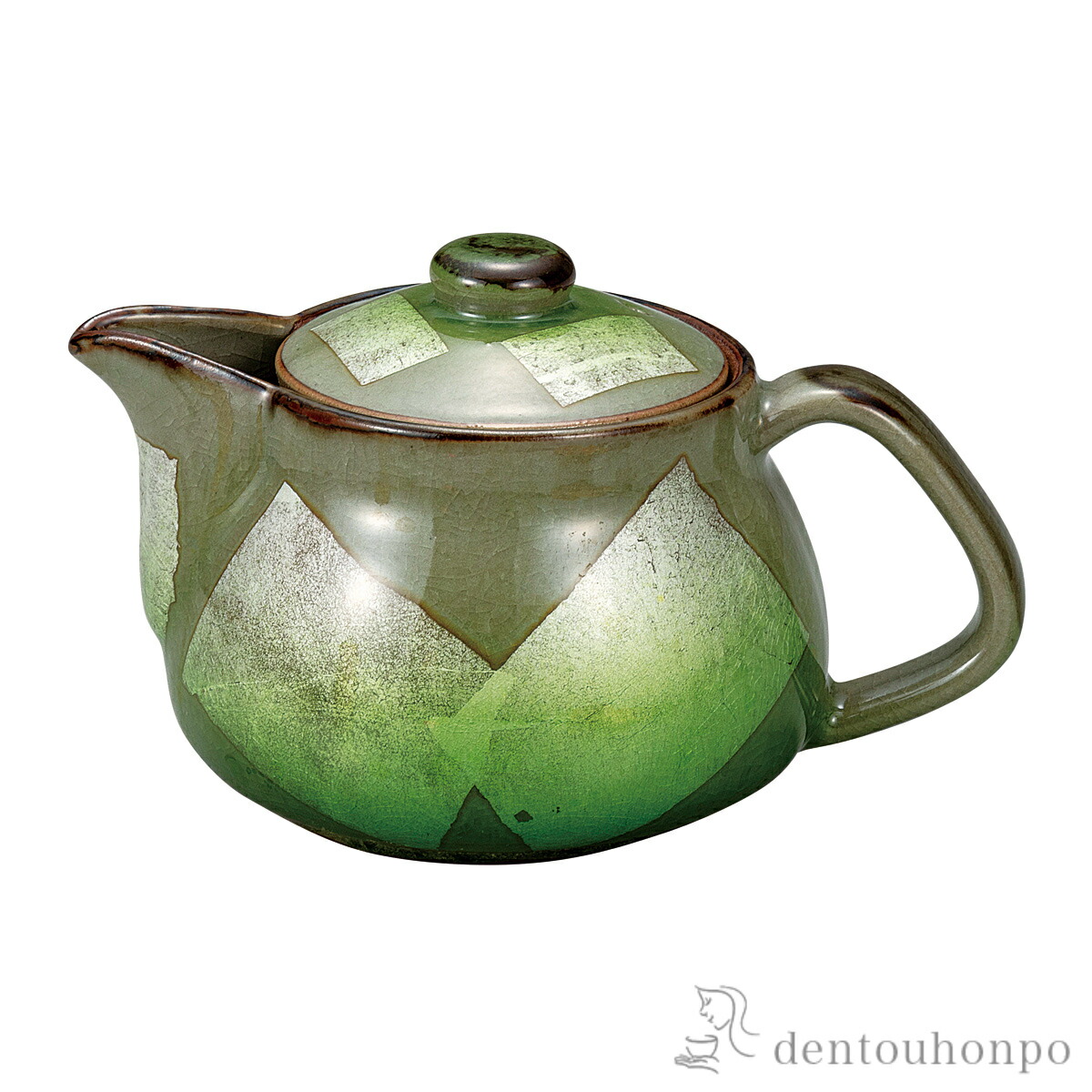 ポット急須 銀彩 竜彩 ひわ 茶こし網付 ( 母の日 早割 プレゼント 初任給 ティーポット お茶 煎茶 日本茶 おすすめ 九谷焼 結婚 出産 内祝い 引き出物 金婚式 誕生日プレゼント 還暦祝い 古希 喜寿 米寿 退職 定年 プレゼント お祝い お返し お礼 令和 両親 父 母 男性 )