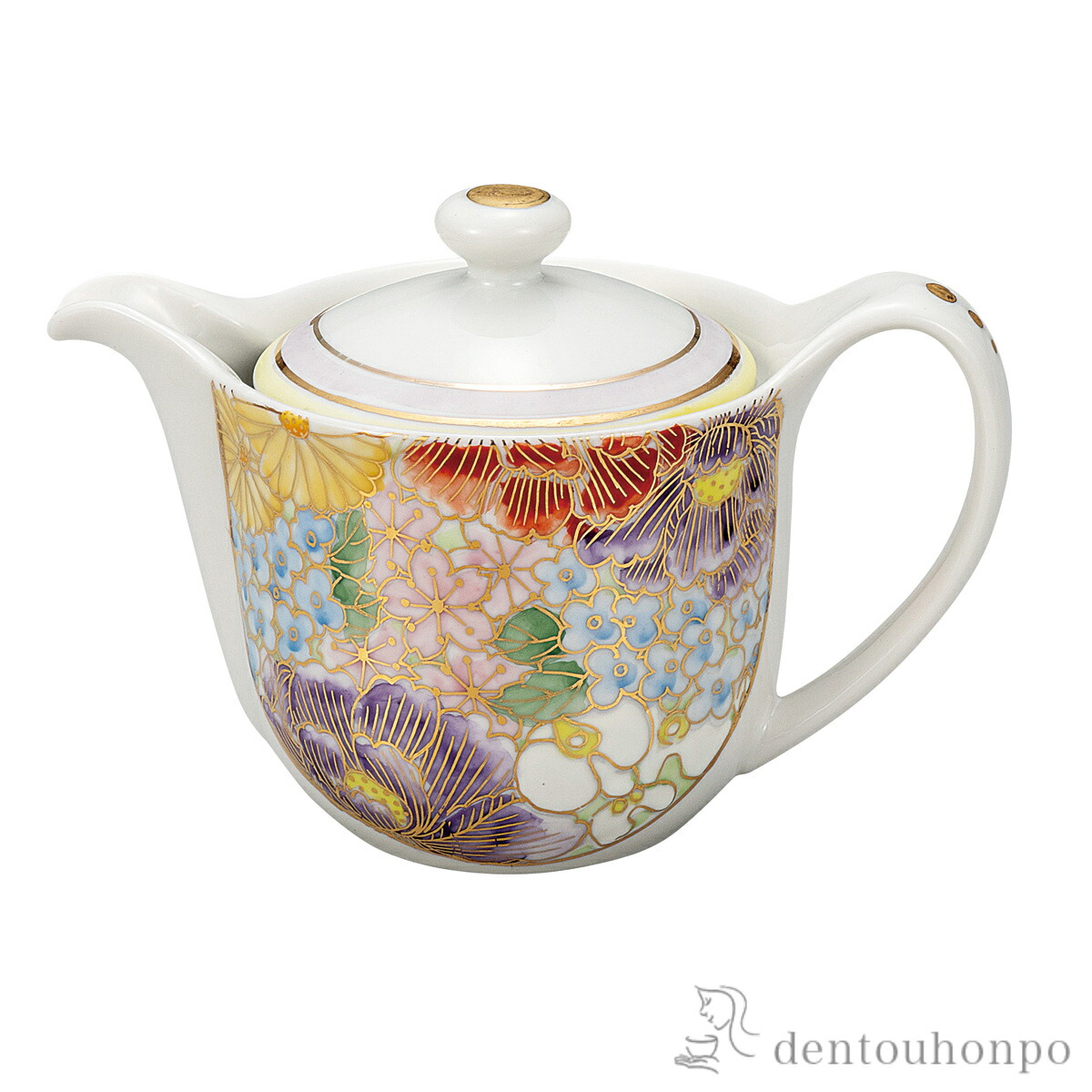 ポット急須 雅華 茶こし網付 ( 母の日 早割 プレゼント 初任給 ティーポット お茶 煎茶 日本茶 おすすめ 九谷焼 結婚 出産 内祝い 引き出物 金婚式 誕生日プレゼント 還暦祝い 古希 喜寿 米寿 退職 定年 プレゼント お祝い お返し お礼 令和 両親 父 母 男性 女性 日本製 )