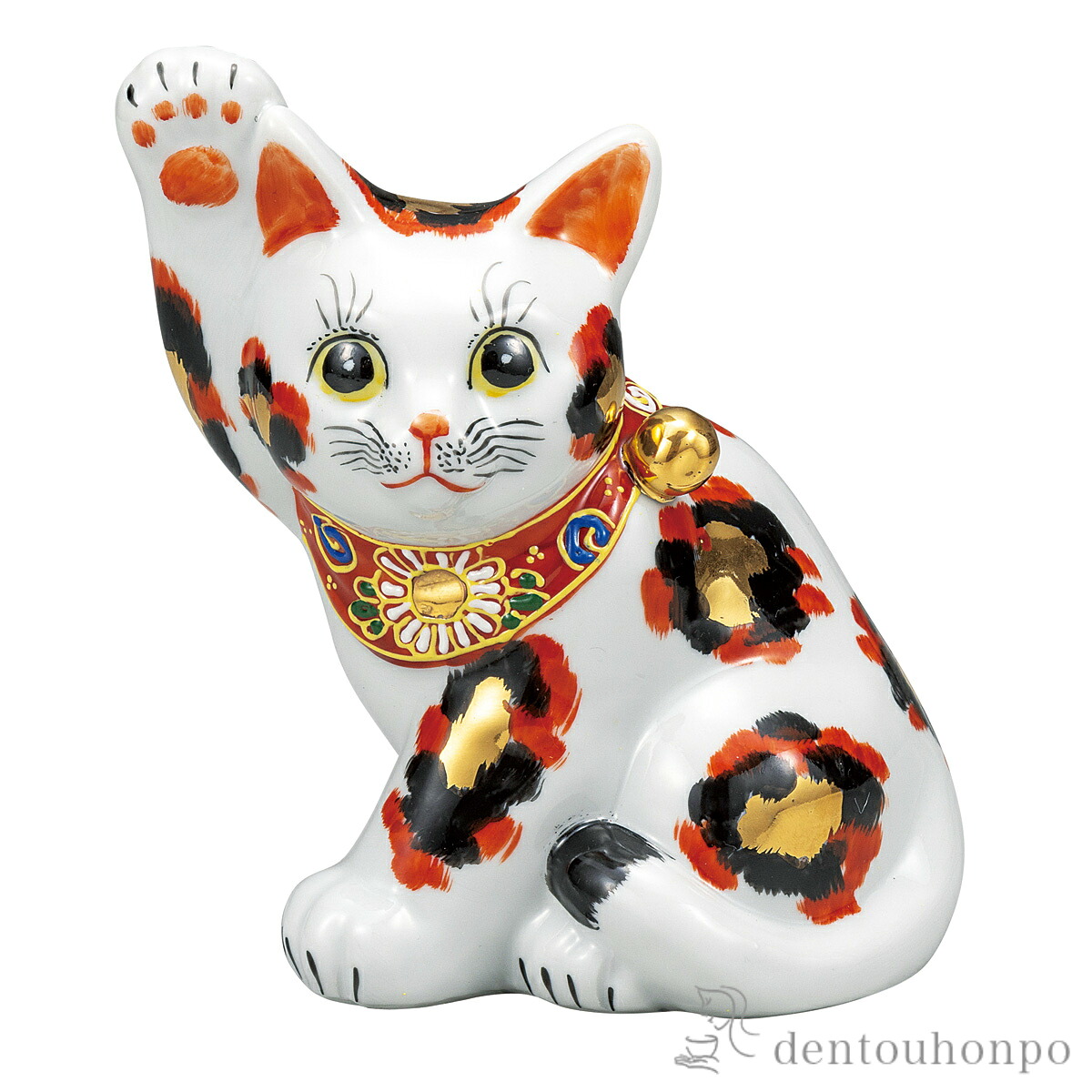 招き猫 金三毛 5.5号 ( 母の日 早割 プレゼント 初任給 置物 幸運 開運 まねきねこ 風水 九谷焼 結婚 出産 内祝い 引き出物 金婚式 誕生日プレゼント 還暦祝い 古希 喜寿 米寿 退職 定年 プレゼント お祝い お返し お礼 令和 両親 父 母 男性 女性 日本製 おすすめ )