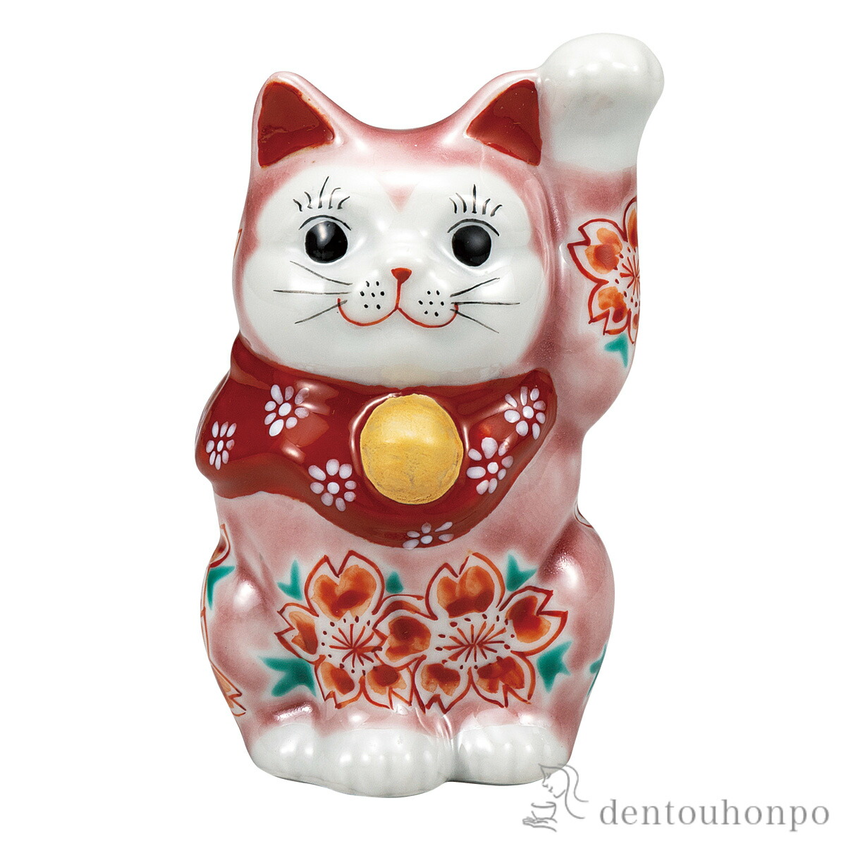 招き猫 サクラ色釉桜 3.3号 ( 父の日 差し上げ物 飾り付け 仕合わせ 開運 まねきねこ 風水 九谷焼 一緒になる 生み出すこと 内祝い 差し上げ物 金婚式 生まれ落ちる日差し上げ物 還暦御祝い 古希 喜寿 米寿 辞任 定年 差し上げ物 御祭り しっぺい返し 畏まり 令和 両親 父 母 成人男性 お上さん 日本製 おすすめ )