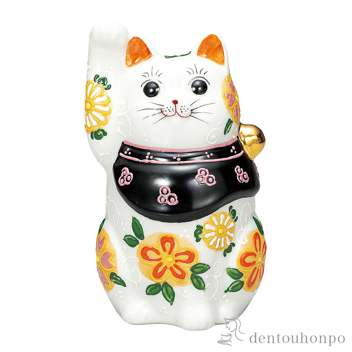 招き猫 花はな 4.8号 ( 母の日 早割 プレゼント 初任給 置物 幸運 開運 まねきねこ 風水 九谷焼 結婚 出産 内祝い 引き出物 金婚式 誕生日プレゼント 還暦祝い 古希 喜寿 米寿 退職 定年 プレゼント お祝い お返し お礼 令和 両親 父 母 男性 女性 日本製 おすすめ ) 12,848円