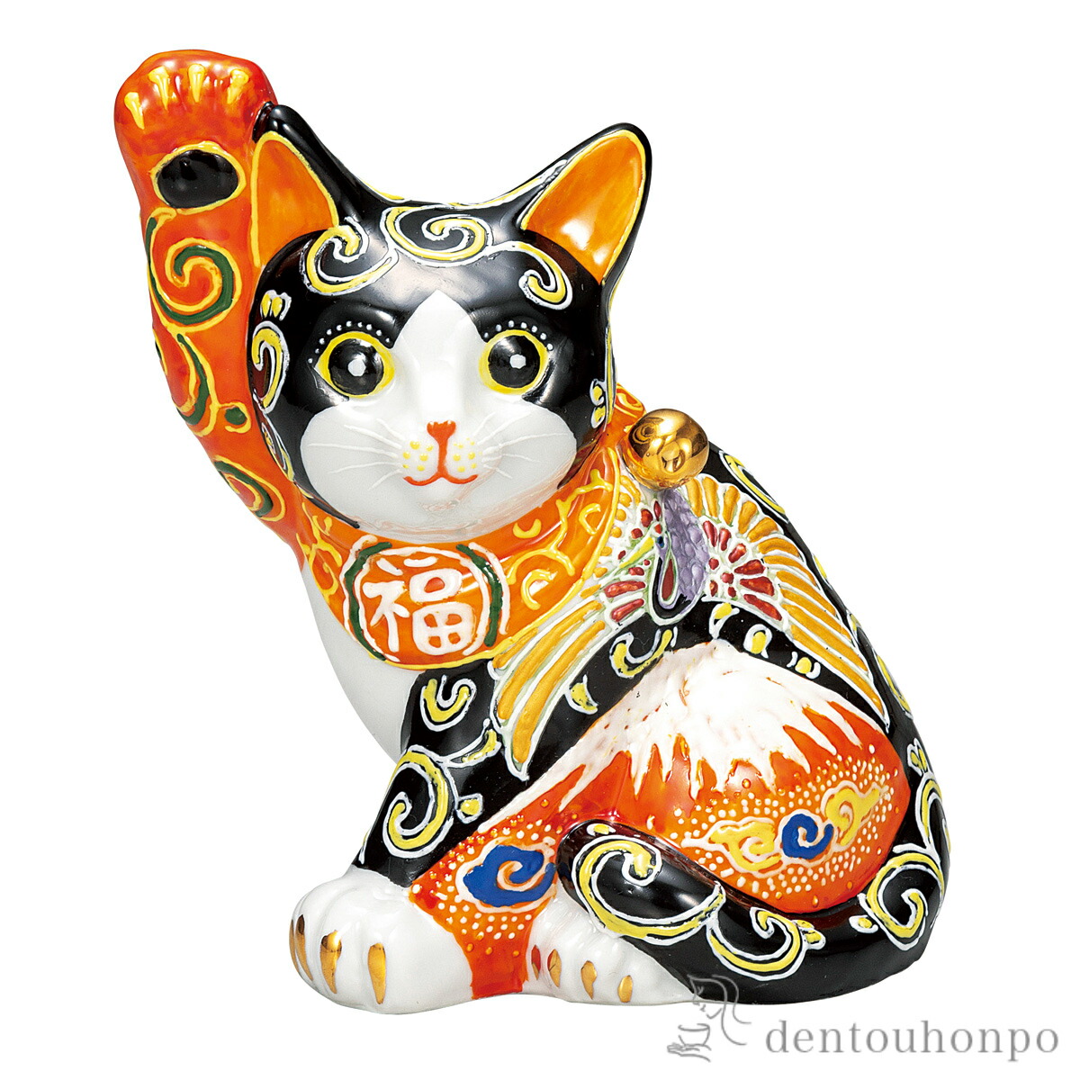 招き猫 赤富士に鶴 5.5号 ( 母の日 早割 プレゼント 初任給 置物 幸運 開運 まねきねこ 風水 九谷焼 結婚 出産 内祝い 引き出物 金婚式 誕生日プレゼント 還暦祝い 古希 喜寿 米寿 退職 定年 プレゼント お祝い お返し お礼 令和 両親 父 母 男性 女性 日本製 おすすめ )